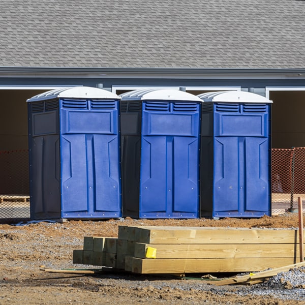 are there any restrictions on what items can be disposed of in the portable toilets in Potter